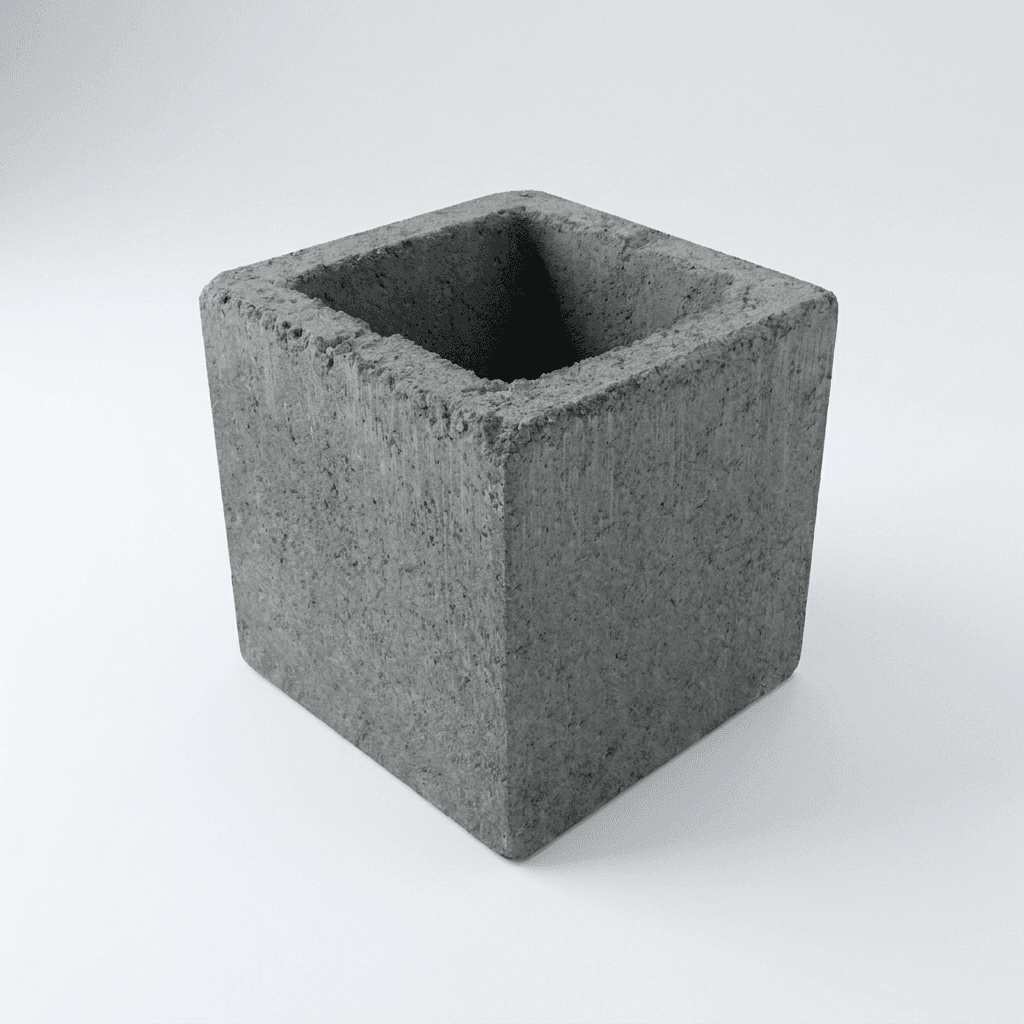 Meio Bloco Estrutural 19x19x19cm