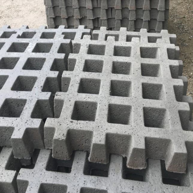 Piso grama de concreto