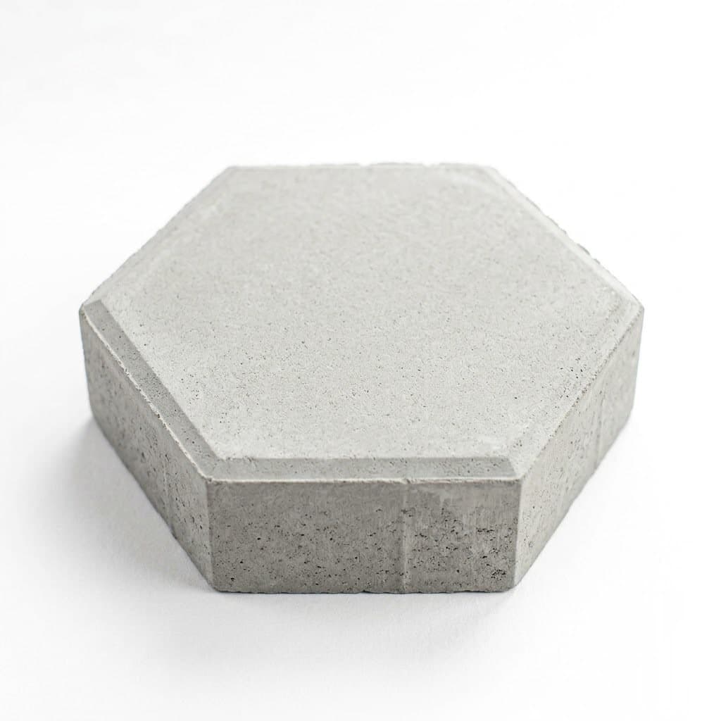 Piso sextavado de concreto